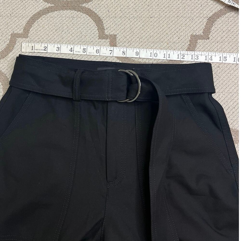 Banana Republic slim refined stretch cargo belted black pants, size 4 - Picture 5 of 14